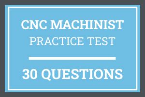 cnc machine operator sample test|cnc machining test basic questions.